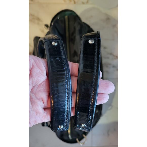 Coach Black Signature Sateen Diaper Bag With Pad Tote Bag Large A0969-13629 EUC - Picture 6 of 16